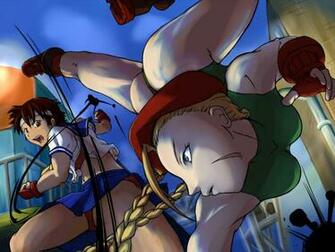 Street Fighter Sakura Cammy HD Wallpaper Anime Manga