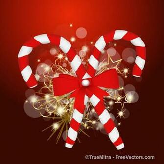 Christmas Candy Cane Background Vector Illustration
