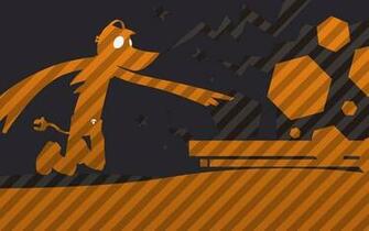 Gray Orange Shape Sillhouette Stripes Background Tyrone