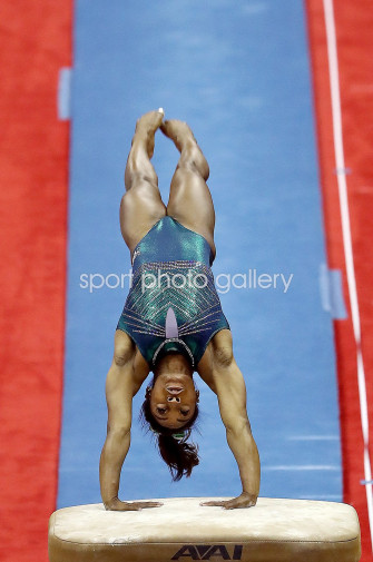 Simone Biles Usa Vault Us Gymnastics Kansas City Image