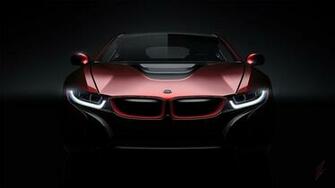 Bmw I8 Concept De Vue Avant La Voiture Les Lumi Res Fonds D