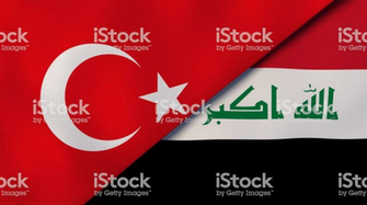 Turkey Iraq National Flags News Age Business Background