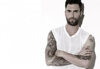 Adam Levine White Background Wallpaper Photos