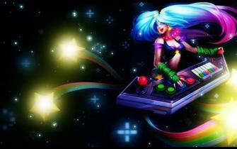 League Of Legends Arcade Sona Riot Games Wallpaper