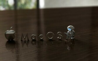 HD Bruine 3d Achtergrond Met De Tekst Mac Os X Apple Wallpaper Jpg