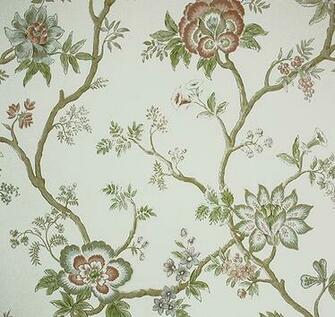 Indienne Pale Aqua Wide Width Wallpaper Lewis Wood