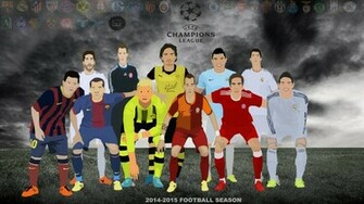 Uefa Champions League Cartoon Wallpaper