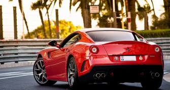 A Sleek Ferrari Gtb Fiorano In Action Wallpaper