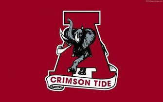 Alabama Football Logo Red Background Image HD Wallpaper