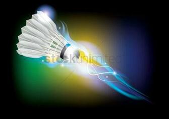 Badminton Theme Wallpaper Vector Image Stockunlimited