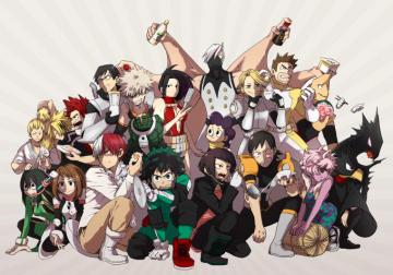 Izuku Midoriya Ochaco Uraraka Tsuyu Asui Fumikage Tokoyami And