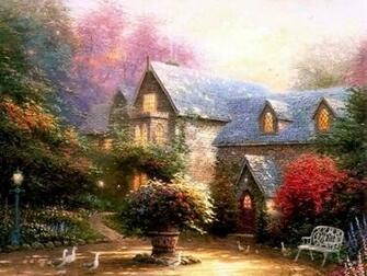 Photo Thomas Kinkade Spring Wallpaper Image