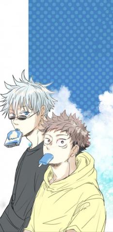 Yuji Itadori And Gojo Satoru Aesthetic Wallpaper Anime