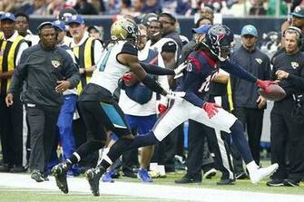 Houston Tx January Deandre Hopkins Of The Texans Is