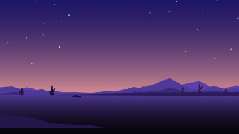 Desert Night Minimal 4k Wallpaper HD Artist