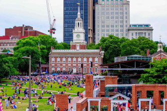 Independence Hall Park Gathering Wallpaper
