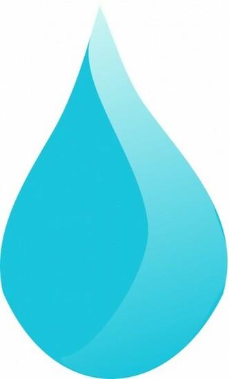 Water Drop Rain Blue Liquid Teardrop Cartoon Vector
