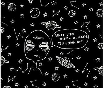 Alien Background Design By