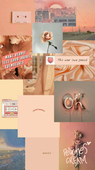Vintage Peach Wallpaper