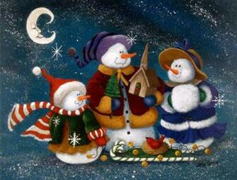 Country Snowman Wallpaper Best Background