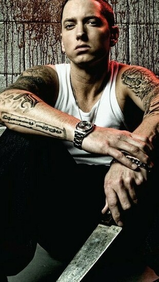 Rapper Eminem iPhone Wallpaper