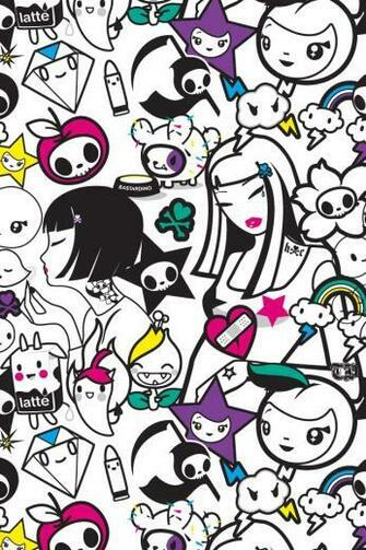 All Tokidoki Characters Wallpaper iPhone By