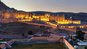 Amber Fort Near Jaipur Rajastha By Microsoft Wallpaper