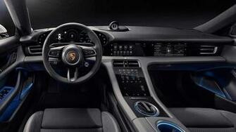 Porsche Taycan Interior Revealed Even Gives Passenger A Screen