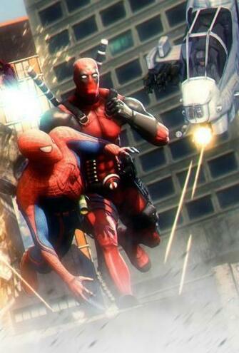 Deadpool And Spider Man HD Wallpaper