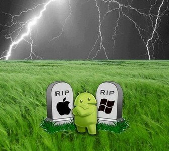 HD Wallpaper Android Vs Apple