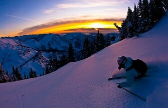 Sports Extreme Skiing Wallpaper Winter Orange