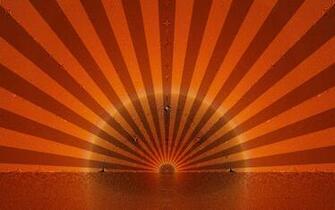 Sunrise Abstract Widescreen Asian Style Desktop Wanted