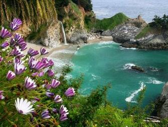 Computer Desktop Widescreen Wallpaper Of A Big Sur California Coast