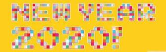 Happy New Year Pixel Art 4k HD Desktop Wallpaper For