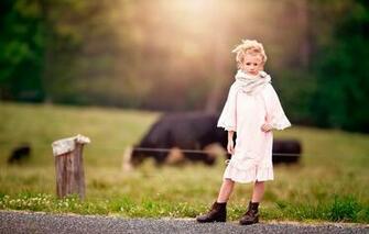 Wallpaper Country Girl The Farm Side