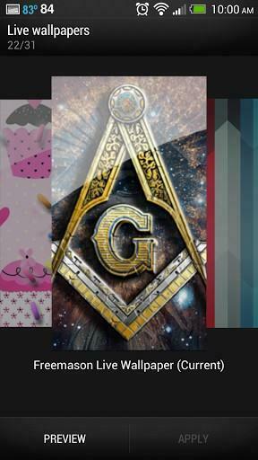 This Cosmic Space Masonry Live Wallpaper With A Touch Of