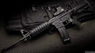 M4a1 Assault Rifle Wallpaper Weapon Gun Military