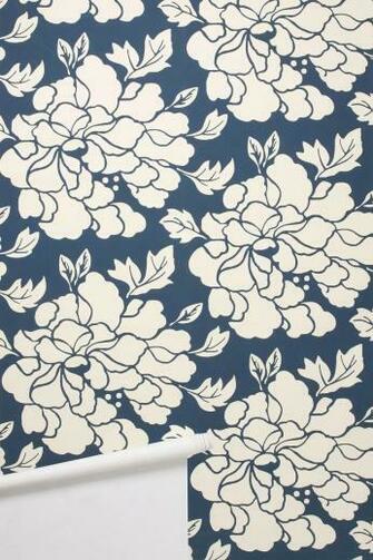Paeonia Wallpaper By Porridge From Anthropologie
