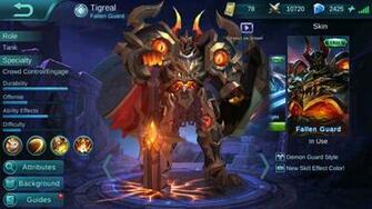 Tigreal Skin Fallen Guard Mobilelegends