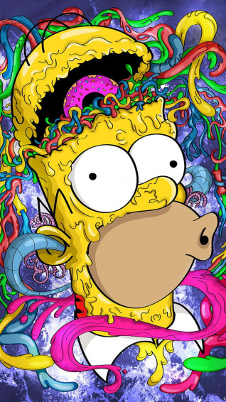 Bart Simpson Weed Wallpaper