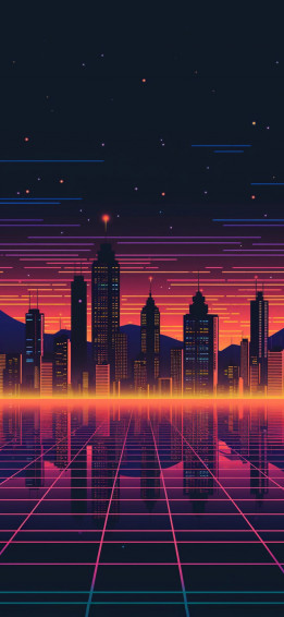 80s Retro Sci Wallpaper