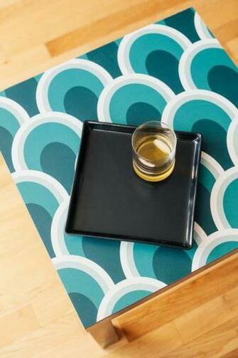 Different Ways To Use Wallpaper Cover A Ikea Table With
