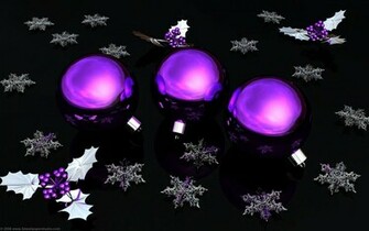 Purple Ornaments Silver Wallpaper