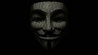 Black HD Wallpaper Tags Anonymous Guy Fawkes Description