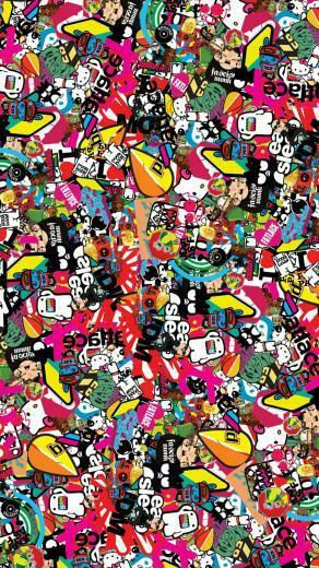Jdm Background Style Sticker Texture Wallpaper