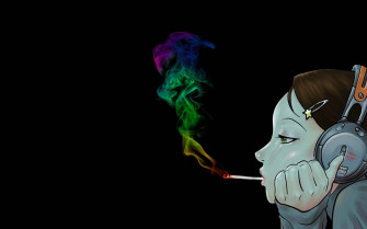 Trippy Smoke Background Wallpaper