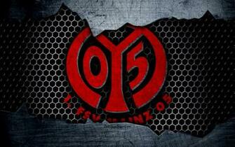 Wallpaper Mainz 4k Logo Bundesliga Metal Texture