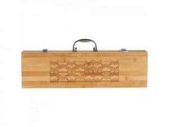 Grill Master 3pc Bamboo Bbq Set Leed S Promotional Products
