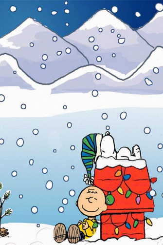 Ios7 Peanuts Christmas Parallax HD iPhone iPad Wallpaper