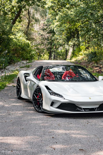 White Ferrari iPhone Wallpaper